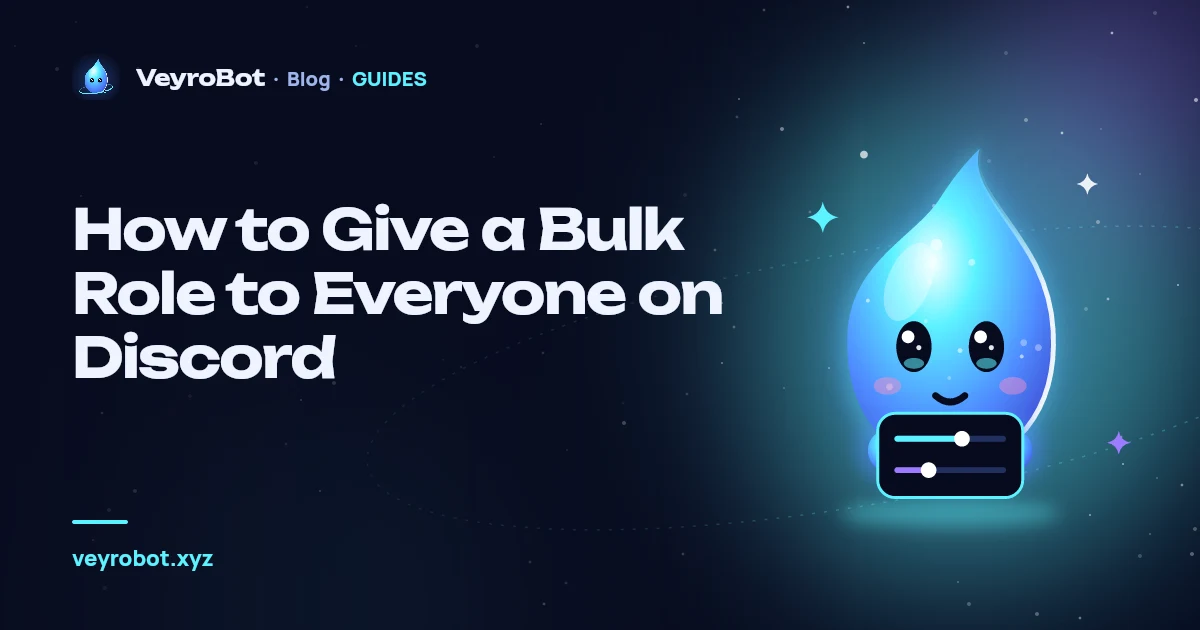 How to Give a Bulk Role to Everyone on Discord