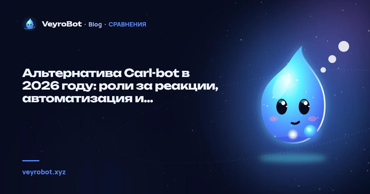 Альтернатива Carl-bot в 2026 году: роли за реакции, автоматизация и модерация