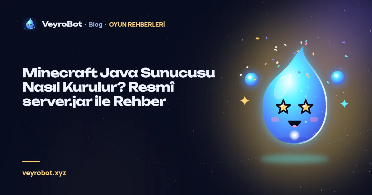 Minecraft Java Sunucusu Nasıl Kurulur? Resmî server.jar ile Rehber