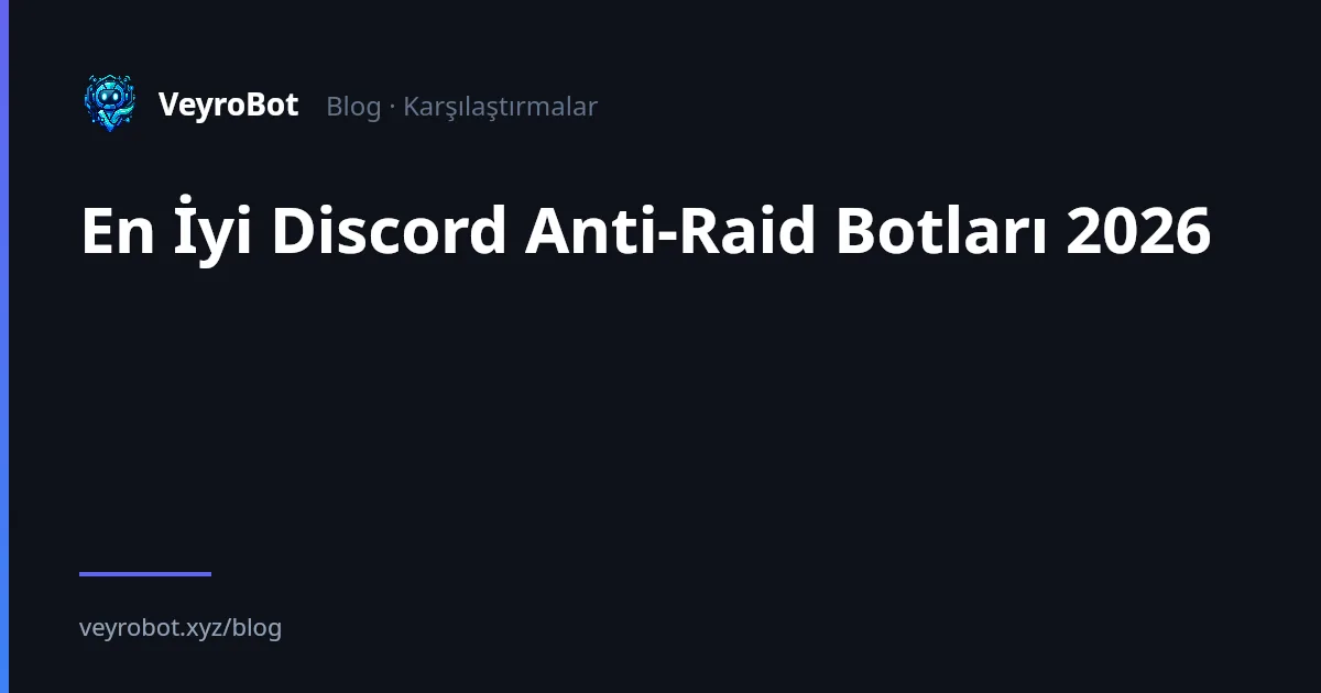 Best Discord Anti-Raid Bots 2026