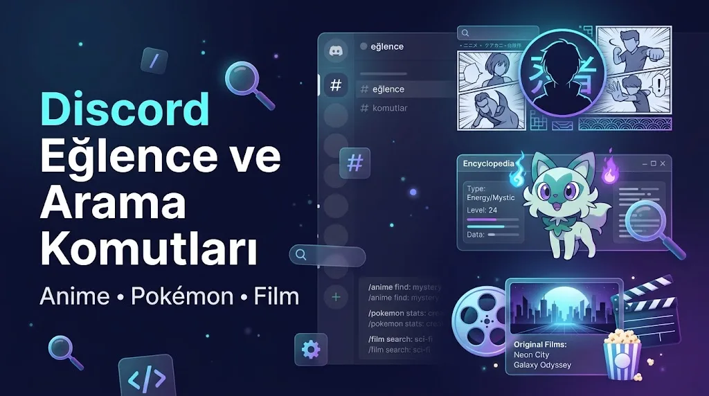 Discord Fun and Search Commands: Anime, Pokémon, Movies